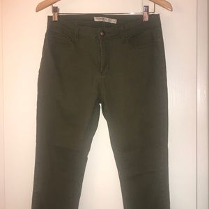 Denim green jeans